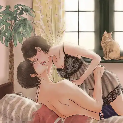 看完老脸就红,日本插画师笔下又污又甜的情侣日常,场面太过劲爆,看完面红耳赤
