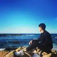 微信二次元头像男生天蓝色头发微信头像图片大全

