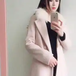 mynode女装日系韩系秋冬羊毛呢子大衣外套
