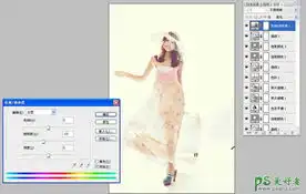 photoshop给花裙子少女写真照调出漂亮的日韩暖色调6
