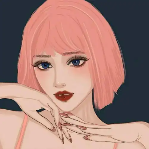 插画系列动漫女头
