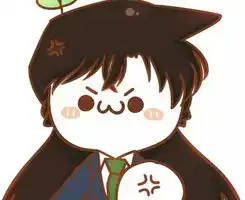 静静的看颜文字君cosplay卖萌的微信头像图片
