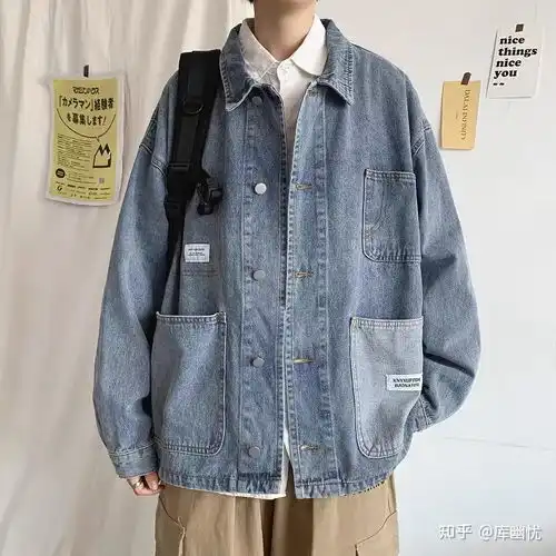 蓝色牛仔外套搭配什么颜色的卫衣衬衫和裤子男生,175110
