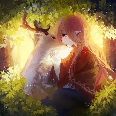 二次元少女动漫插画原创手绘萌系堆糖,美好生活研究所

