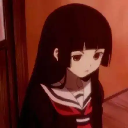 暗黑丧系男女生动漫头像
