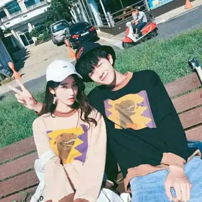 抖音热门暖心情侣头像双人一对高冷不是我的范er
