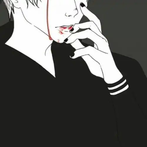 男生手绘头像
