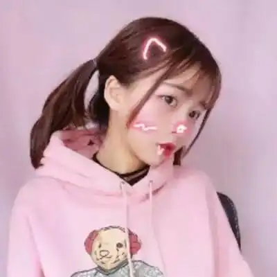 甜美粉色系女头.
