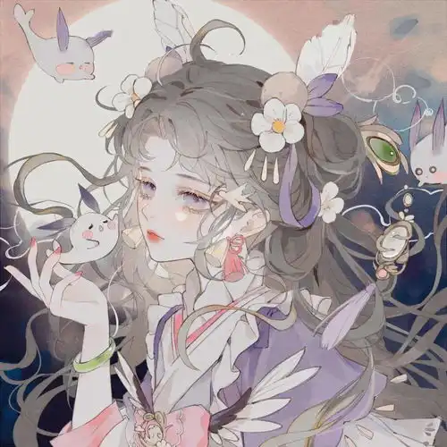 动漫女生头像精美绝伦的古风女生头像
