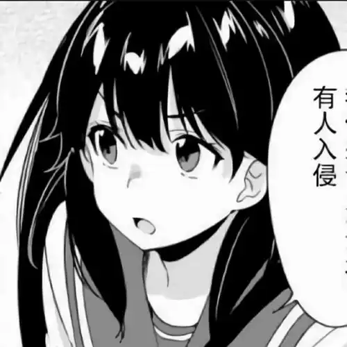 动漫女头黑白头像系列
