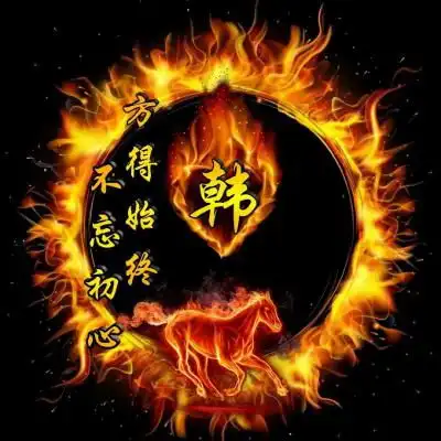 创意十足姓氏头像,超火百家姓微信头像烈火特效
