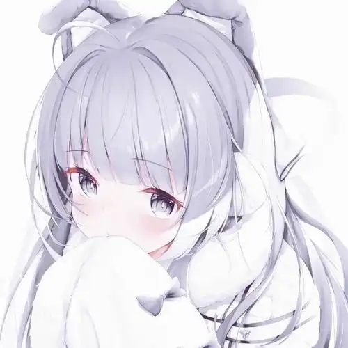 头像超可爱白色系动漫女头像
