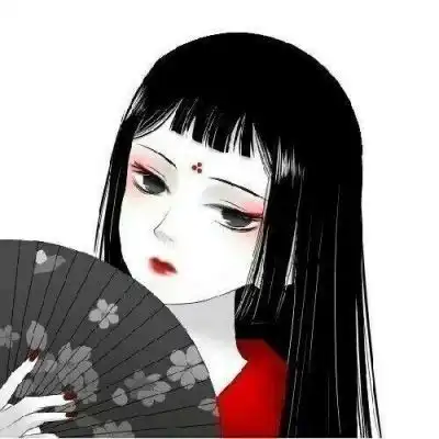 黑暗系动漫头像黑暗系列少女丧图片
