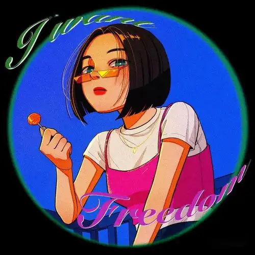 复古系文艺少女插画
