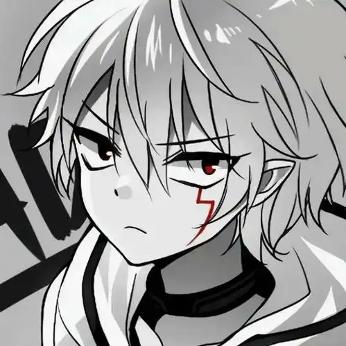 黑色动漫男生头像酷boy
