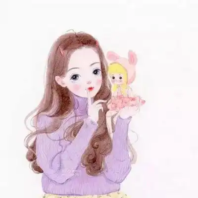 粉色系女生头像动漫萌二次元少女心头像系列
