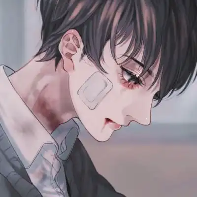 帝江彪悍颓废病态动漫男头
