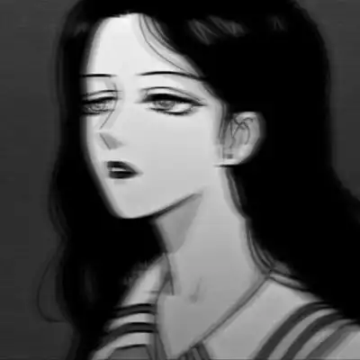 曦曦黑白女头伤感
