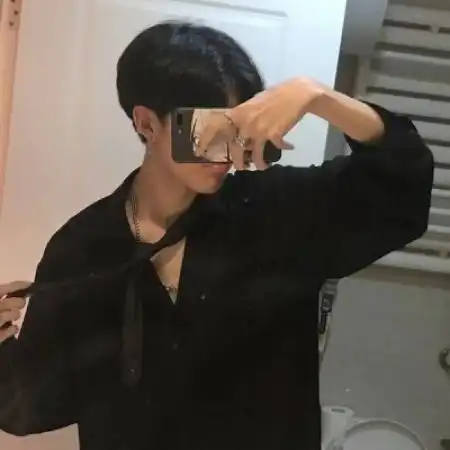 无水印美图系列4高冷黑色系男头像,快快签收美图头像
