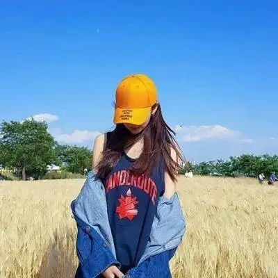 小清新蓝色系列女生头像
