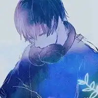 男生头像蓝色蓝色系帅气动漫男生头像
