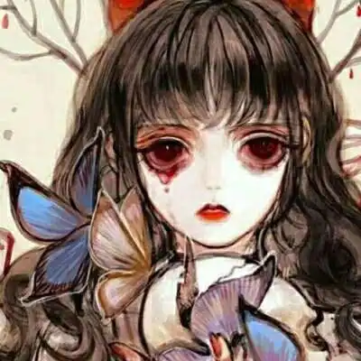 最火病态动漫女生头像
