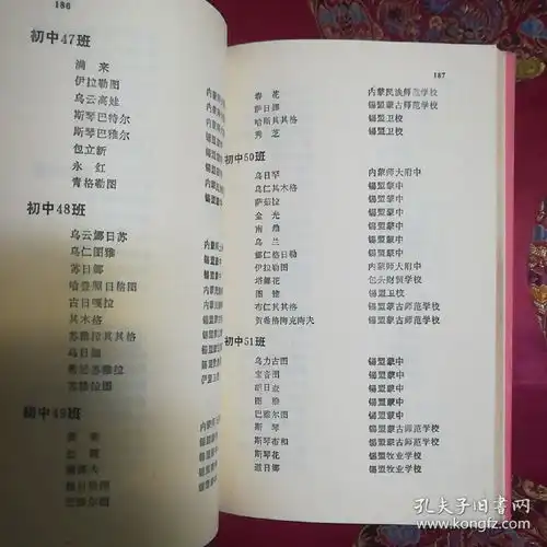 正镶白旗蒙古族中学校志19581993蒙文
