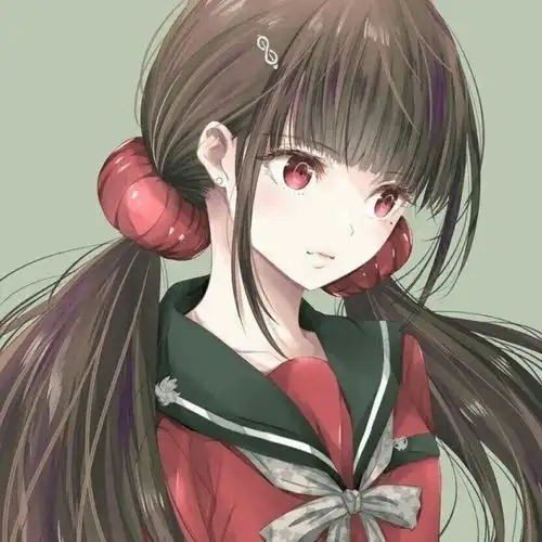日系双马尾可爱动漫女生头像
