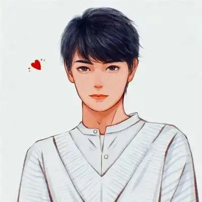 绘画情侣头像,情侣手绘图片双人唯美5
